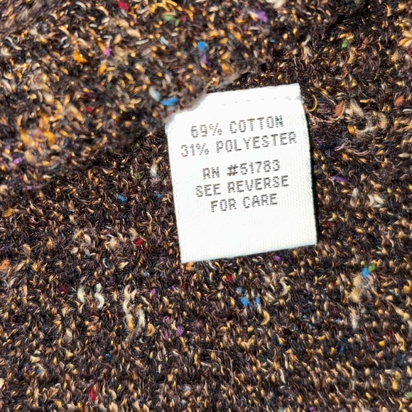 Maurices Brown Knit Open Short Sleeve Cardigan Women’s XS -S Preppy Workwear Y2K - Picture 8 of 9